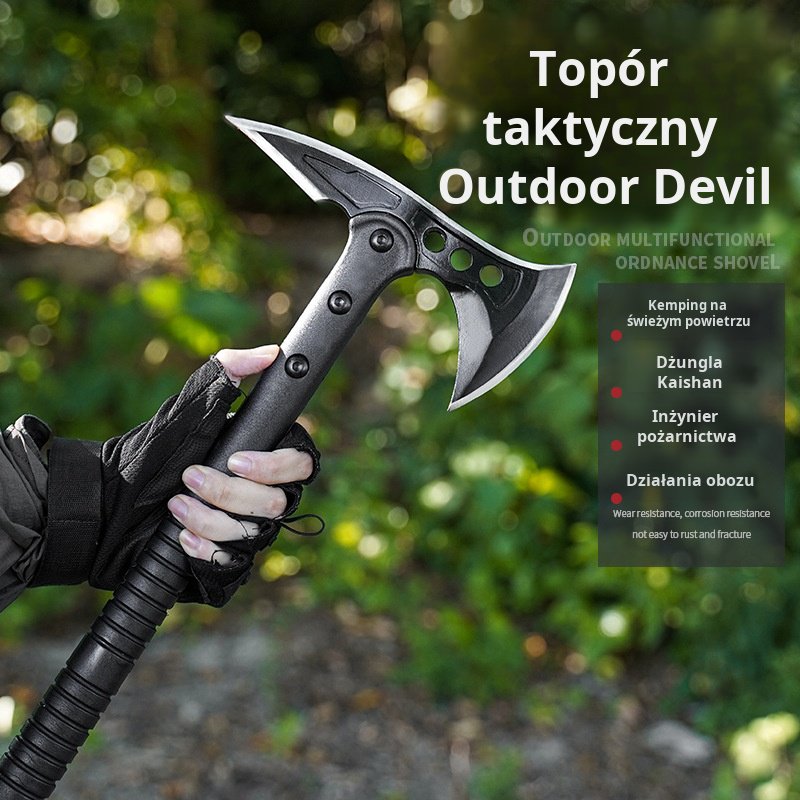 Nóż z toporem górskim na wyprawy outdoorowe