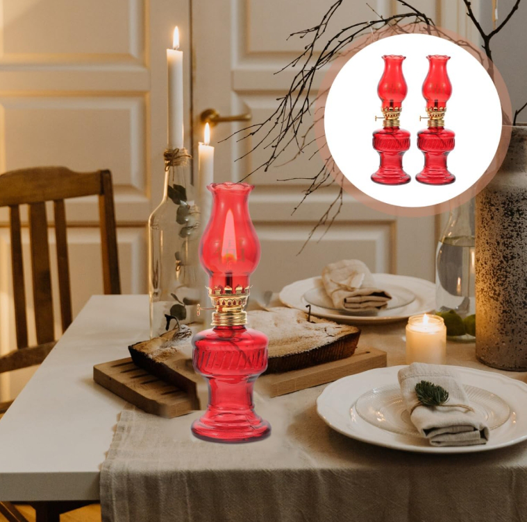 실내용 클래식 유리 오일 램프