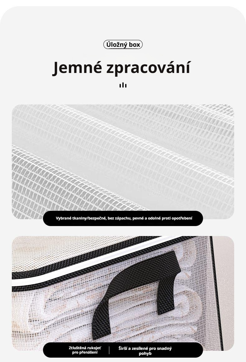 Snadné přenášení vaku díky pevným úchytům