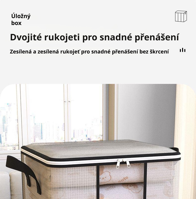 Odolný materiál úložného vaku proti prachu a plísním