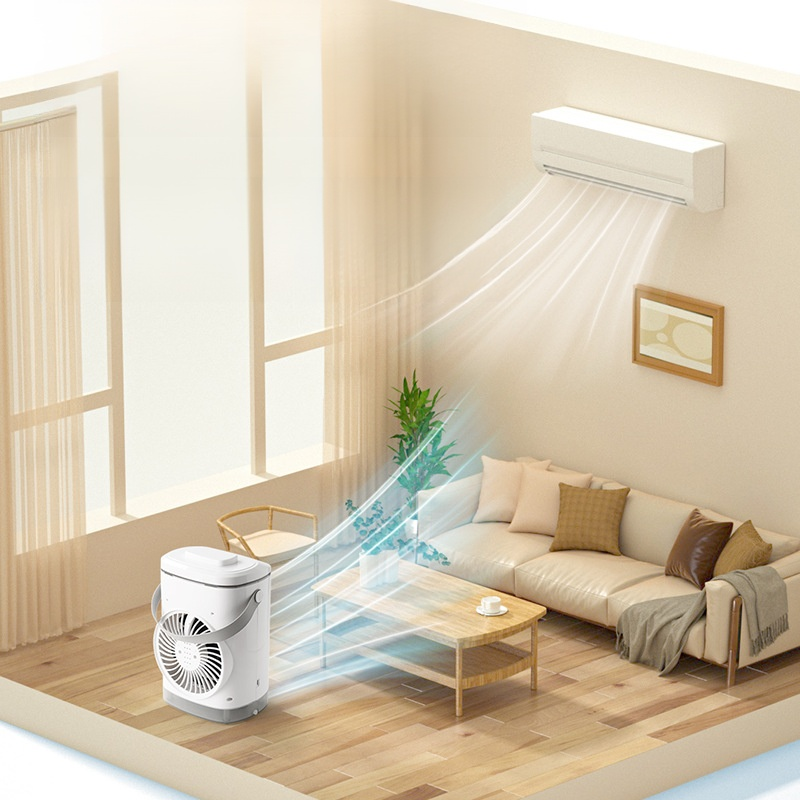 USB冷凍デスクトップファンミニ水冷ファン小型エアコン