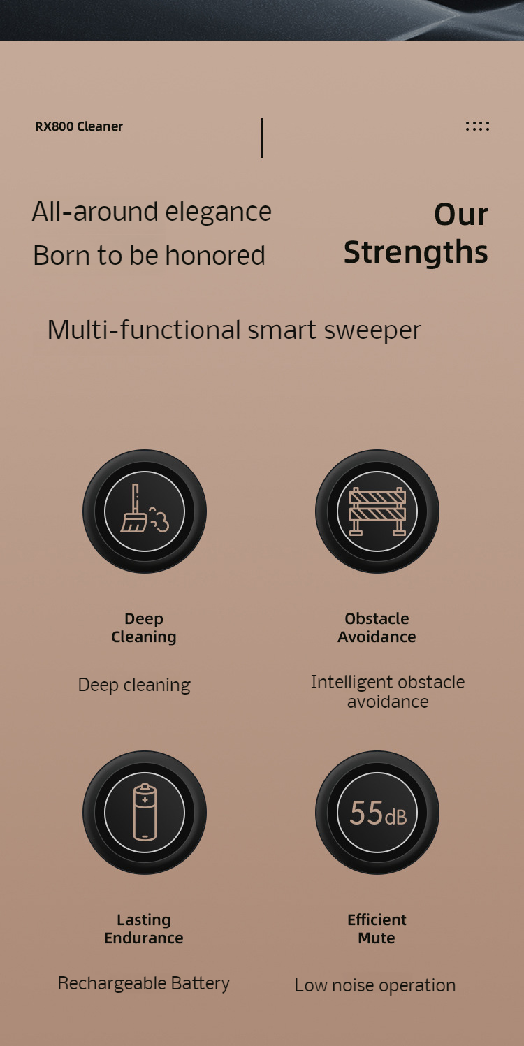 Sweeping Robot navigating hardwood floors