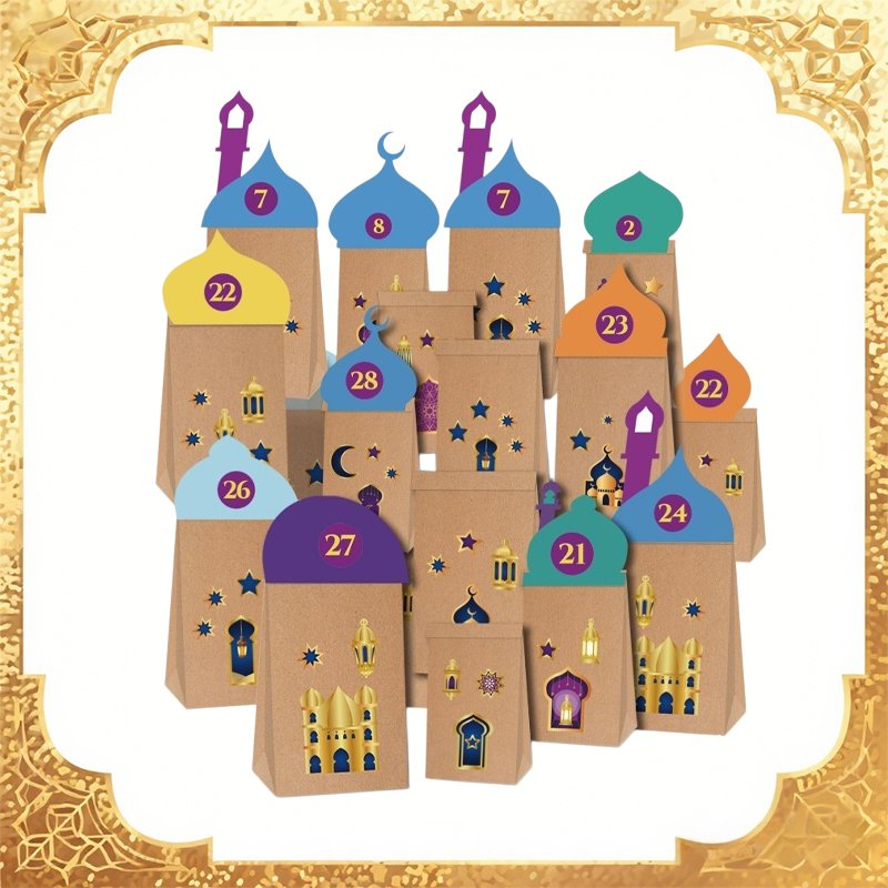 (عد تنازلي لمدة 30 يوما) علبة هدايا يدوية الصنع