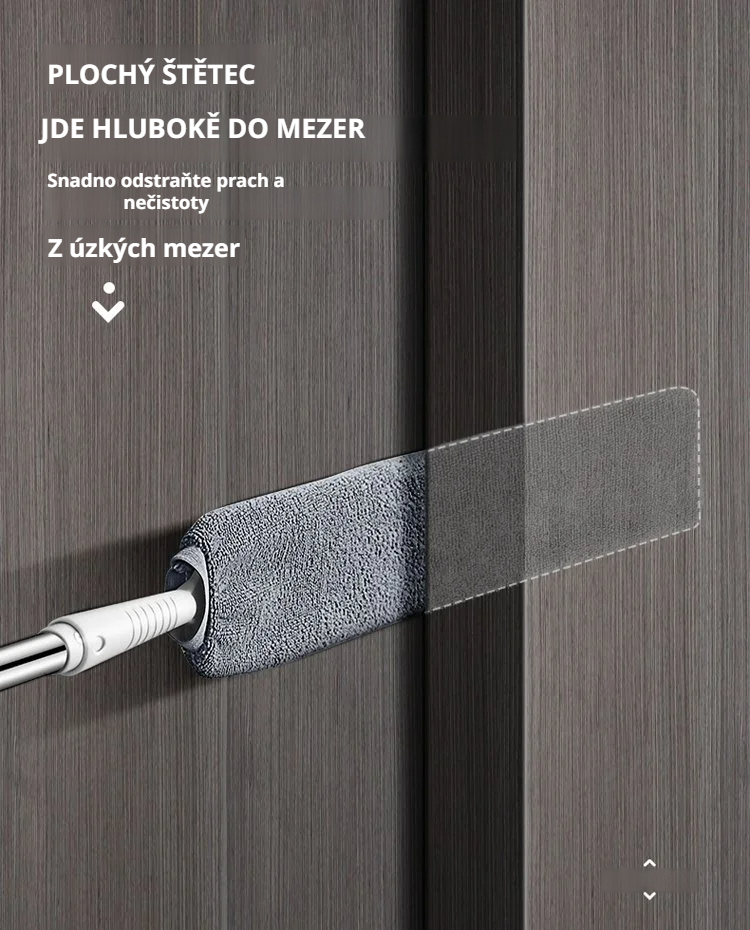 Snadné čištění těžko dostupných míst s kartáčem