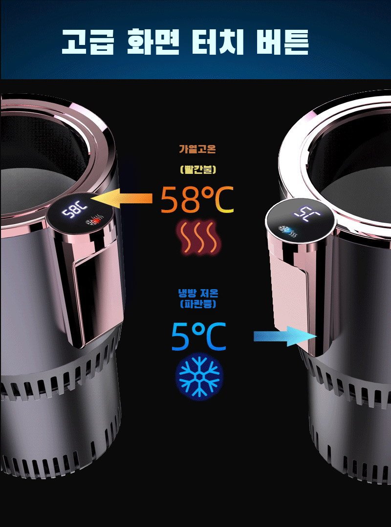 온도 표시가 가능한 차량용 온유컵 디스플레이