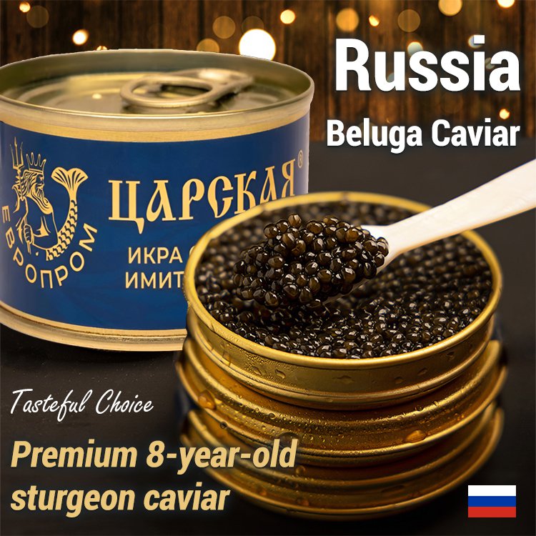 Imported red caviar