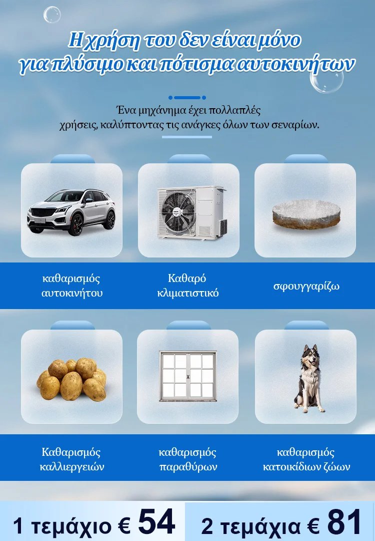 Οικιακό ηλεκτρικό πιστόλι νερού πλυσίματος αυτοκινήτων υψηλής πίεσης