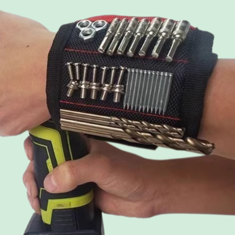 磁気リストバンド付きの裏打ち付き金属工具