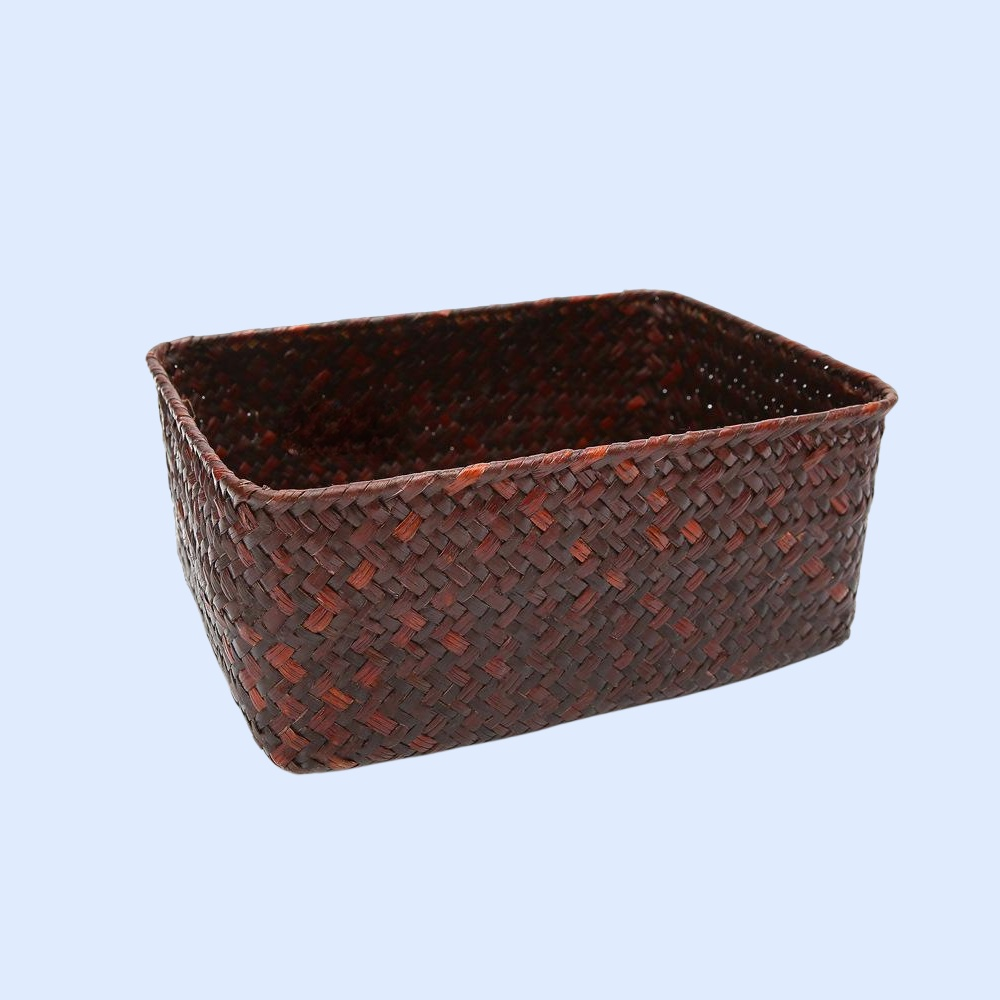 フタなし多用途収納バスケット お菓子・お茶用整理かご