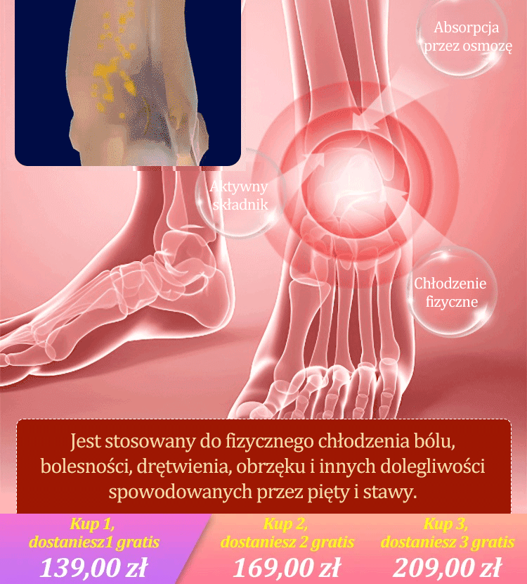 Żel chłodzący na mięśnie i kości