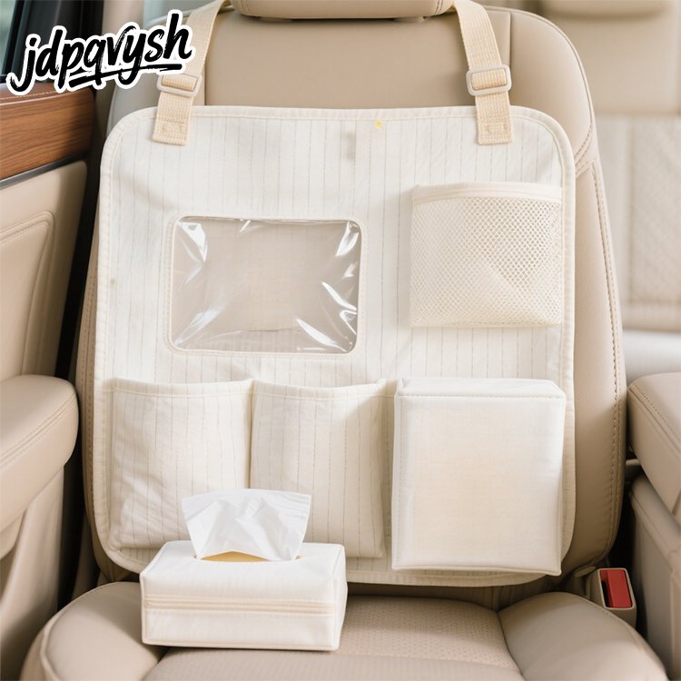 多機能ポケット付き車用背もたれ収納袋の使い方