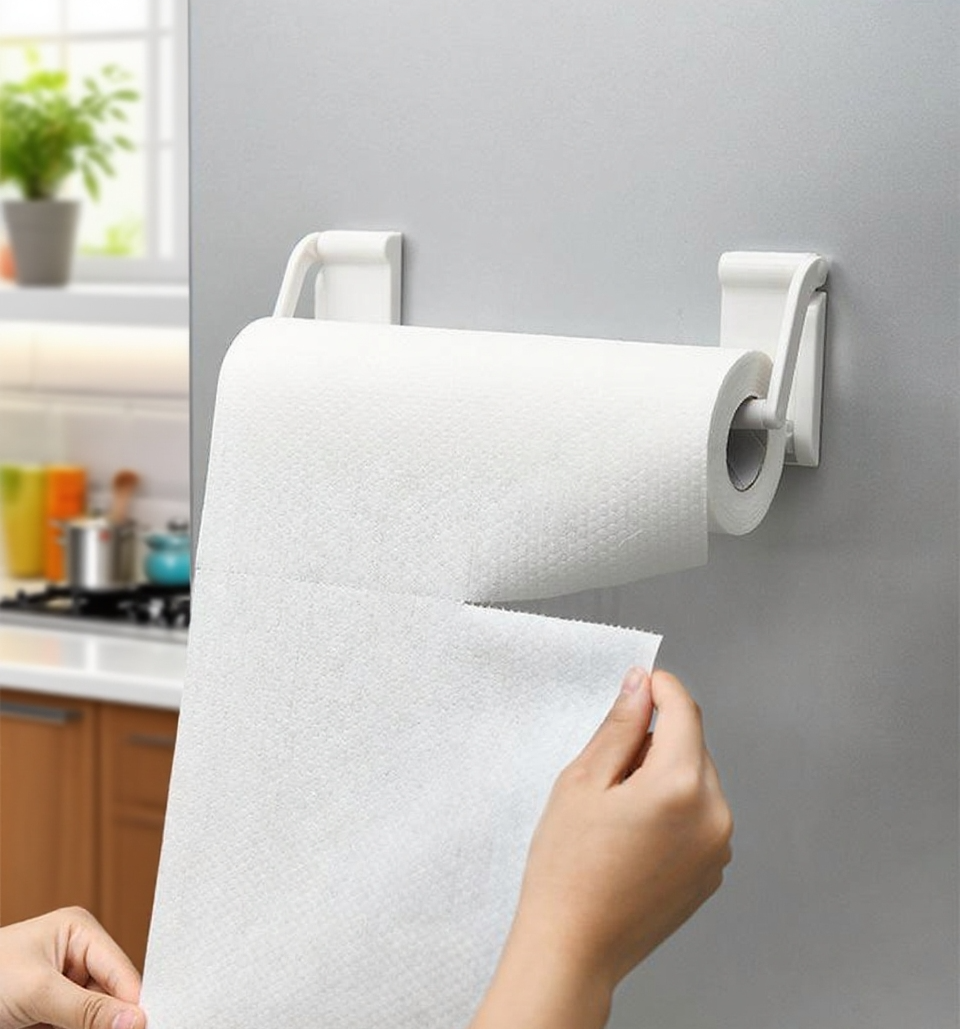 주방에서 사용 중인 랩수납대