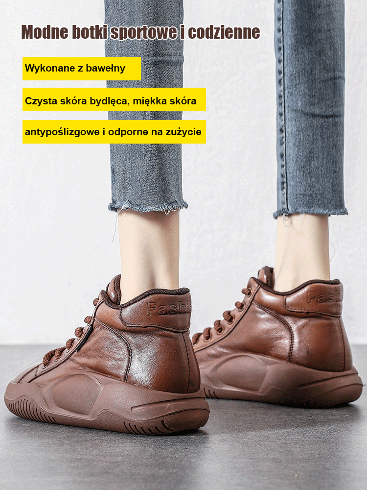 Grube buty Martin z łączeniem i ociepleniem