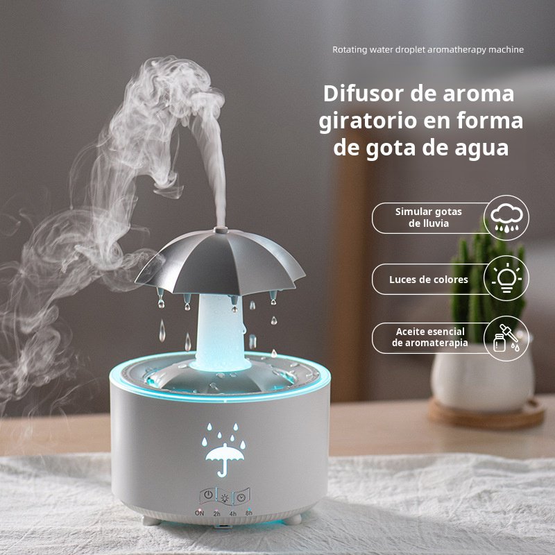 Control remoto giratorio gota de agua máquina de aromaterapia pequeño hogar niebla grande escritorio