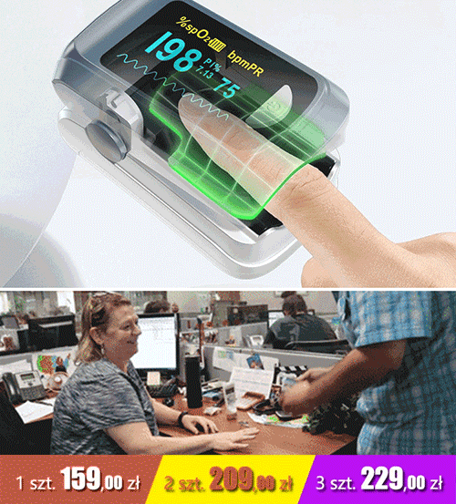 Domowy monitor tlenu we krwi z klipsem na palec