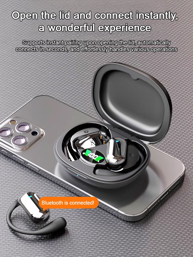 Full-color touch smart screen over-ear Bluetooth headphones