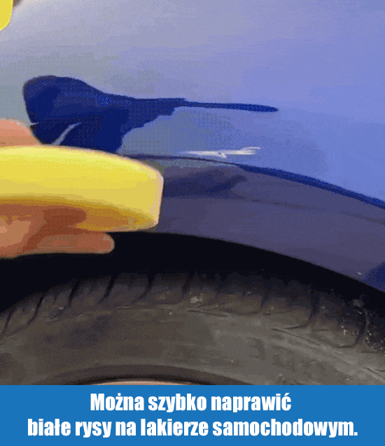 Wosk do szybkiej naprawy zarysowań lakieru samochodowego łatwo usuwa rysy i plamy.