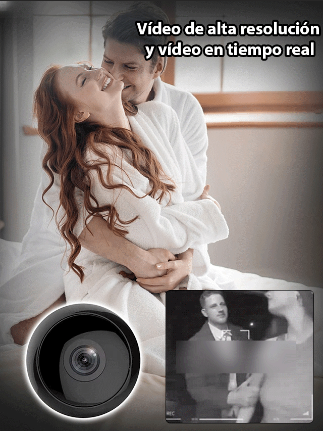【Modelo mejorado ultra discreto】 Cámara sin necesidad de enchufarla.