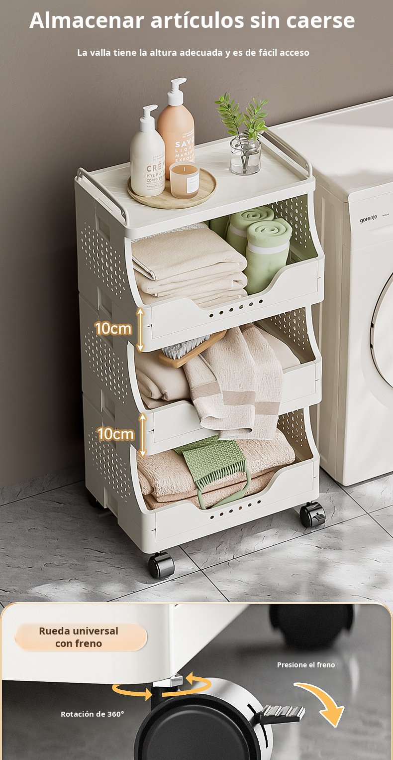 Cesta de ropa plegable ahorra espacio en casa