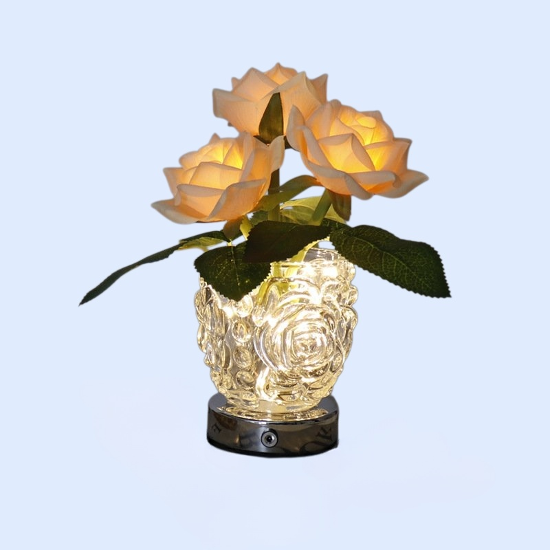 LEDシャンパンローズナイトライト