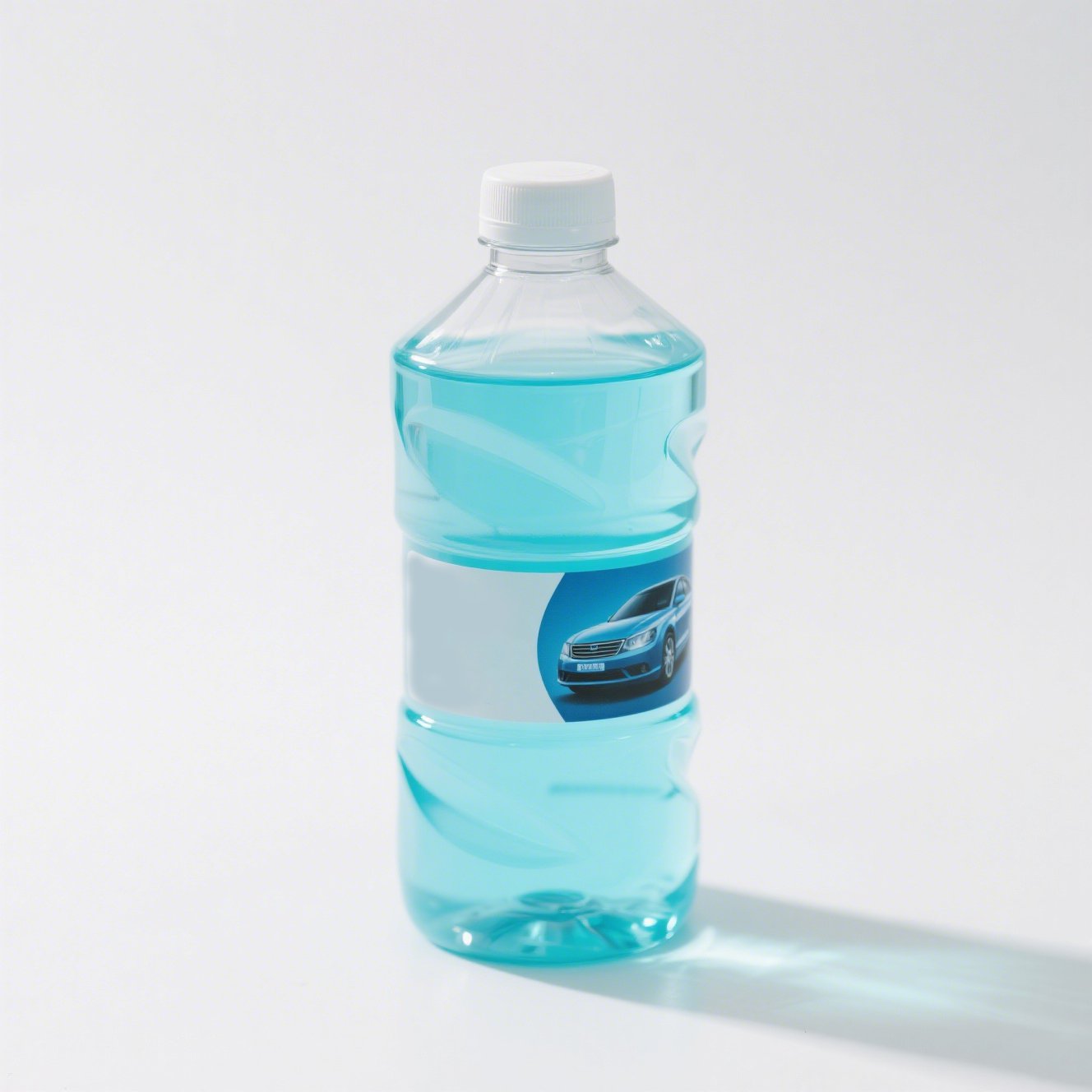 Detail čistého čelního skla po použití kapaliny