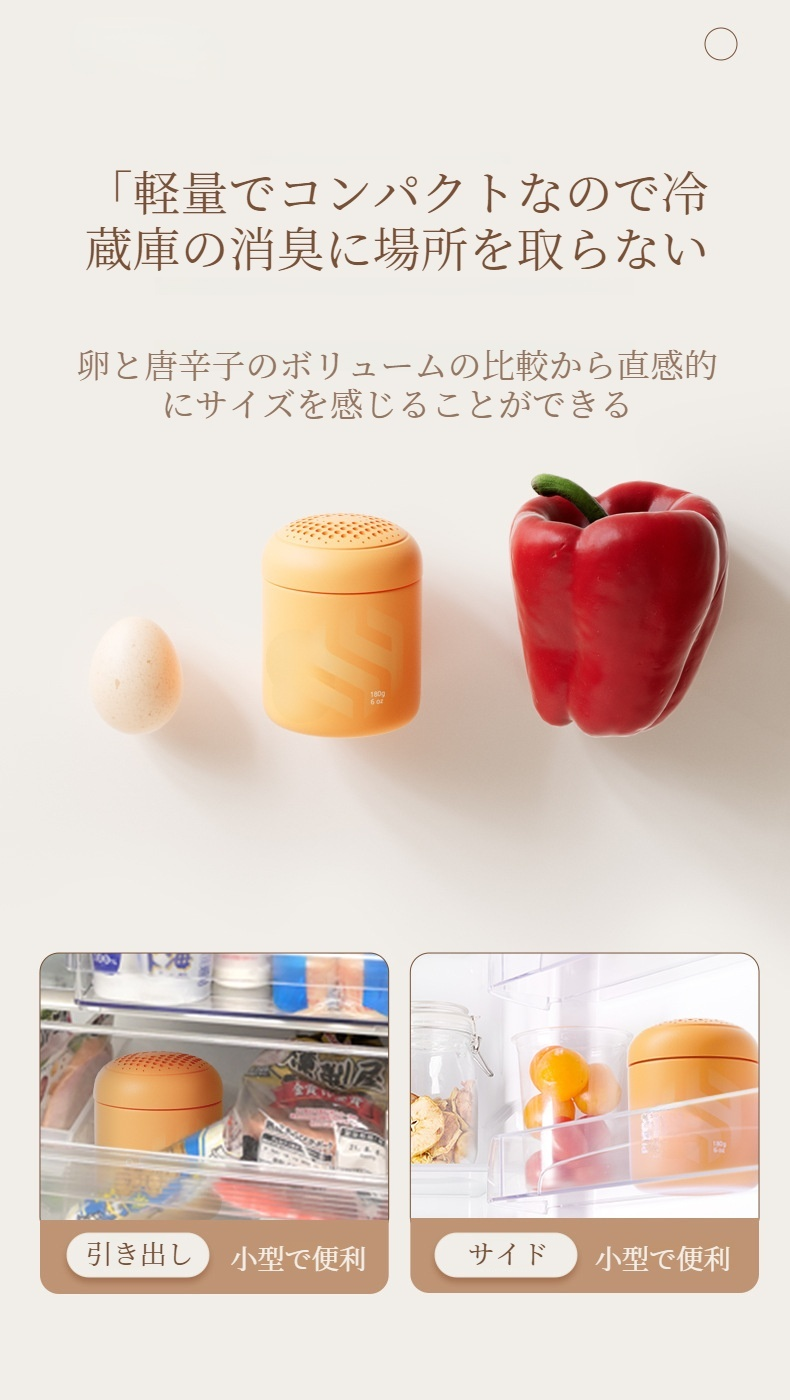 除菌・消臭効果のある冷蔵庫アクセサリー