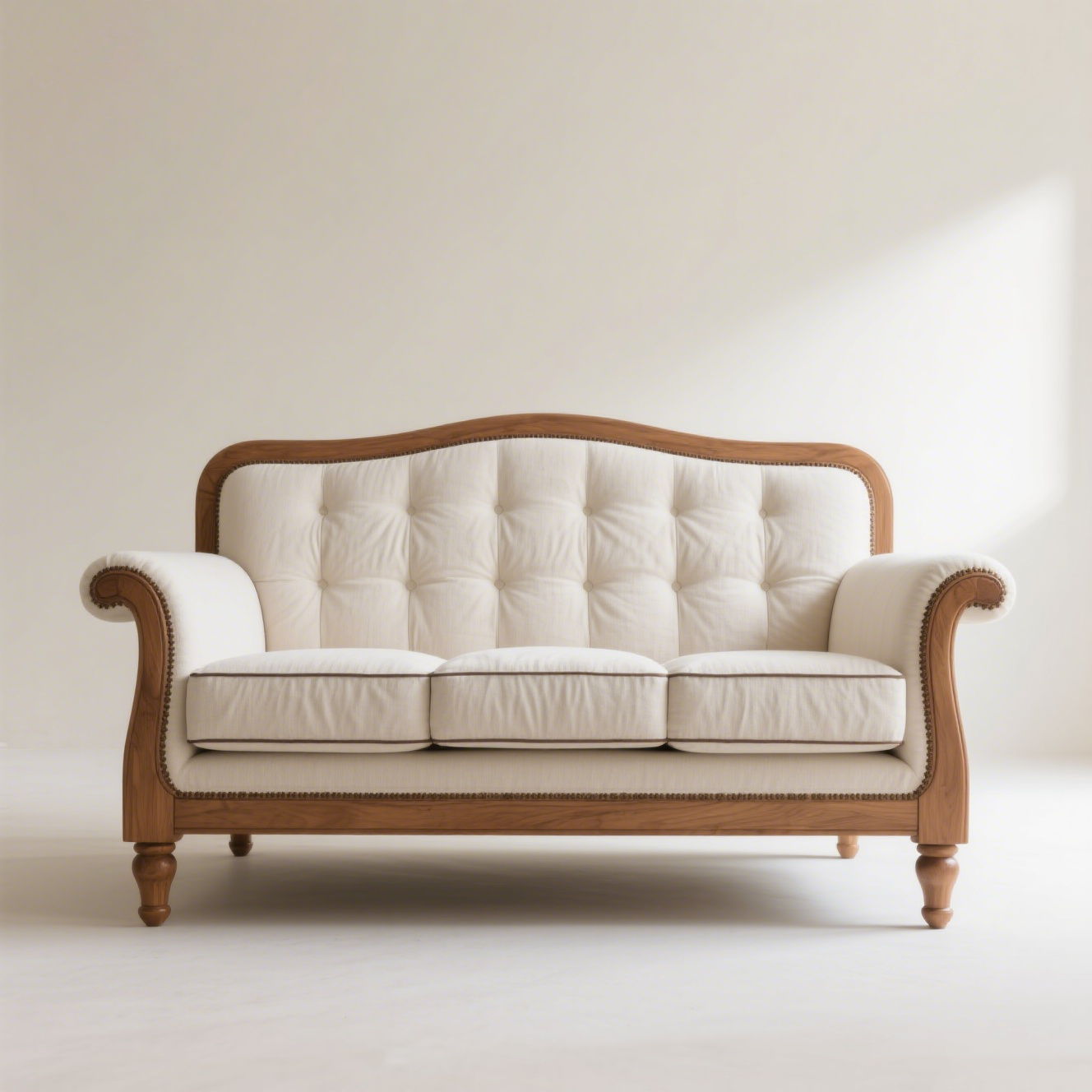 Moderní látka v obývacím pokoji + pohovka z dřevěného dřeva