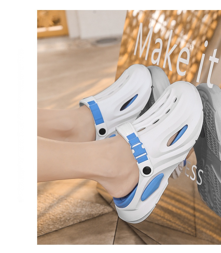 여름 산책에 적합한 통굽 슬리퍼