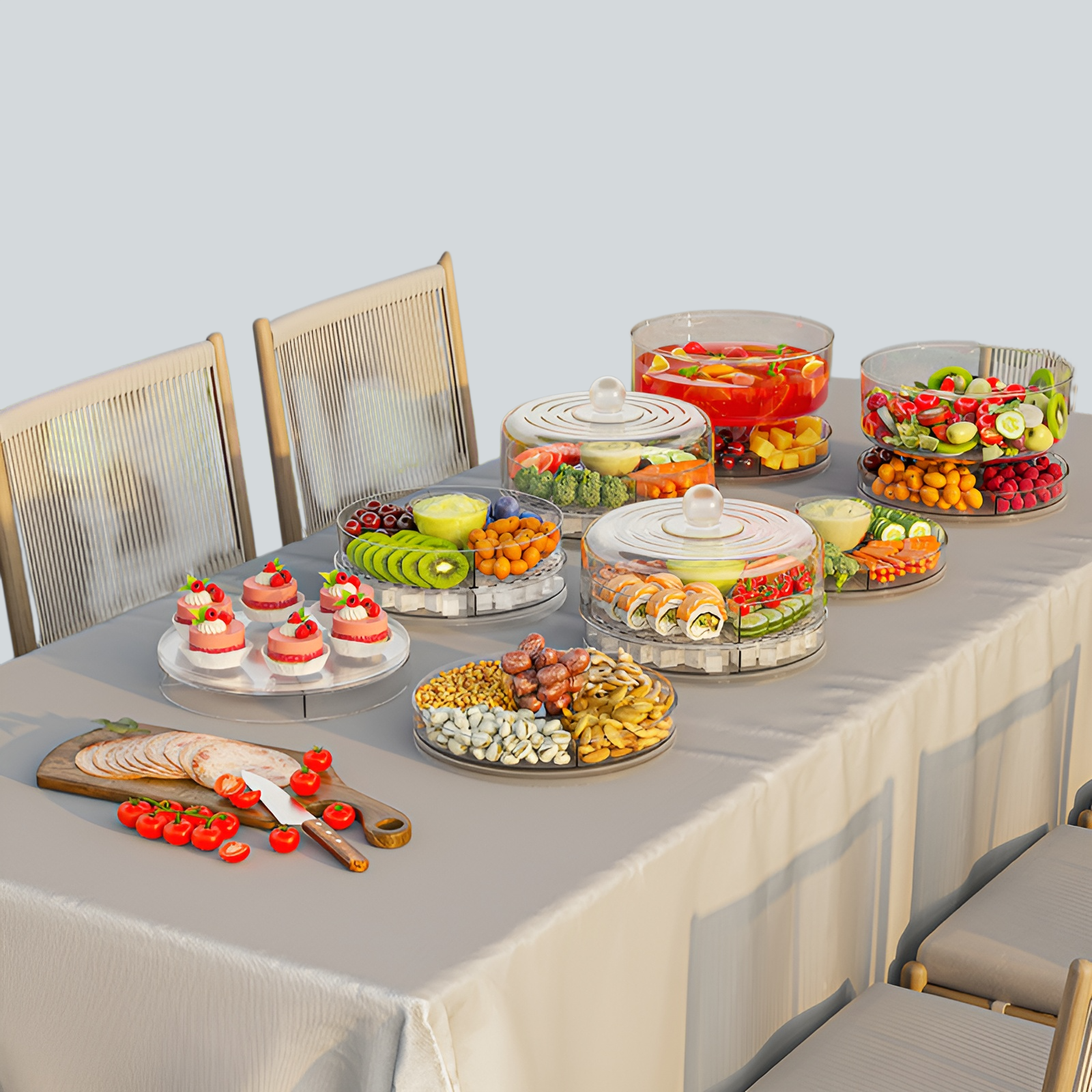 Food-grade storage box for outdoor picnics