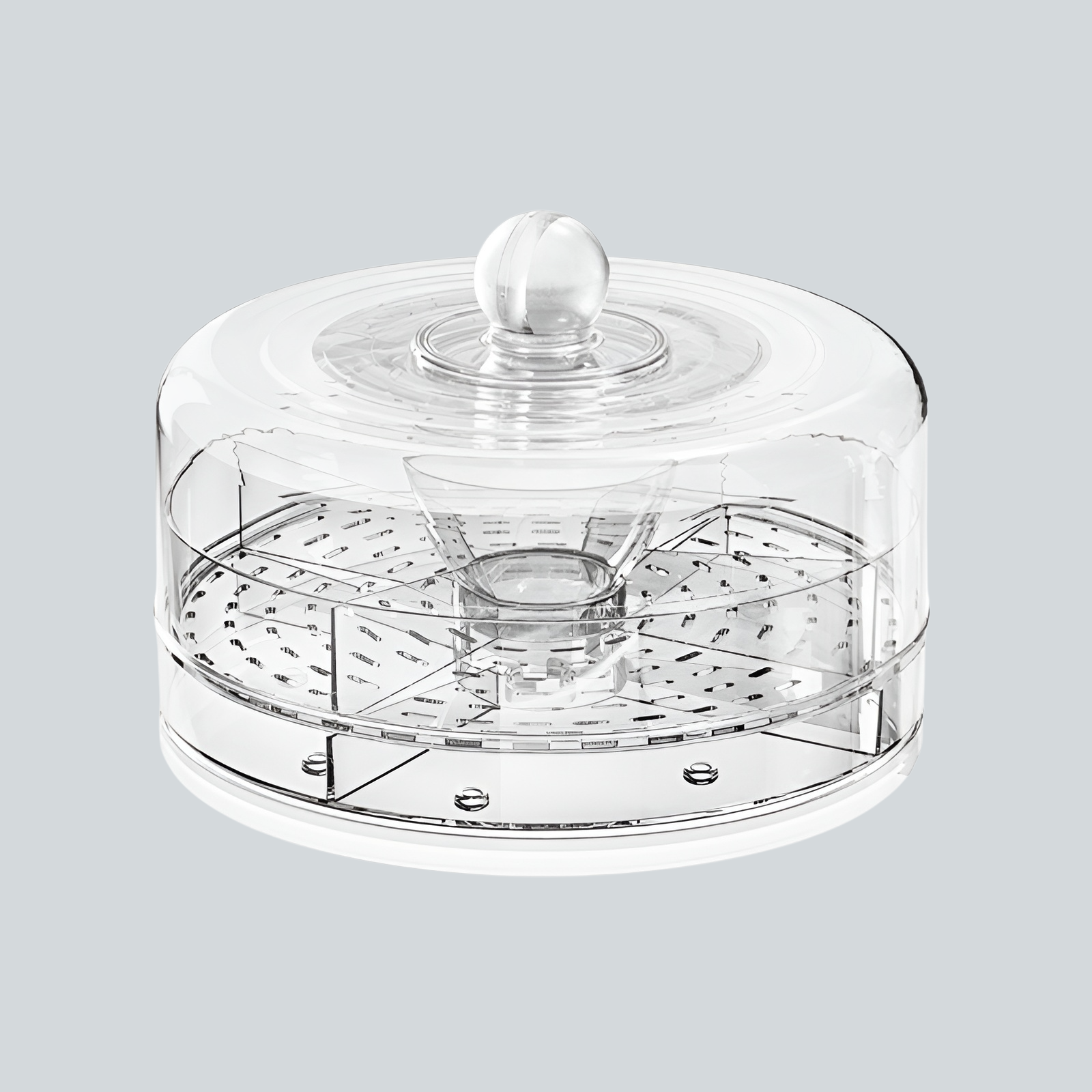 Outdoor ice storage box with 4 compartments and food grade