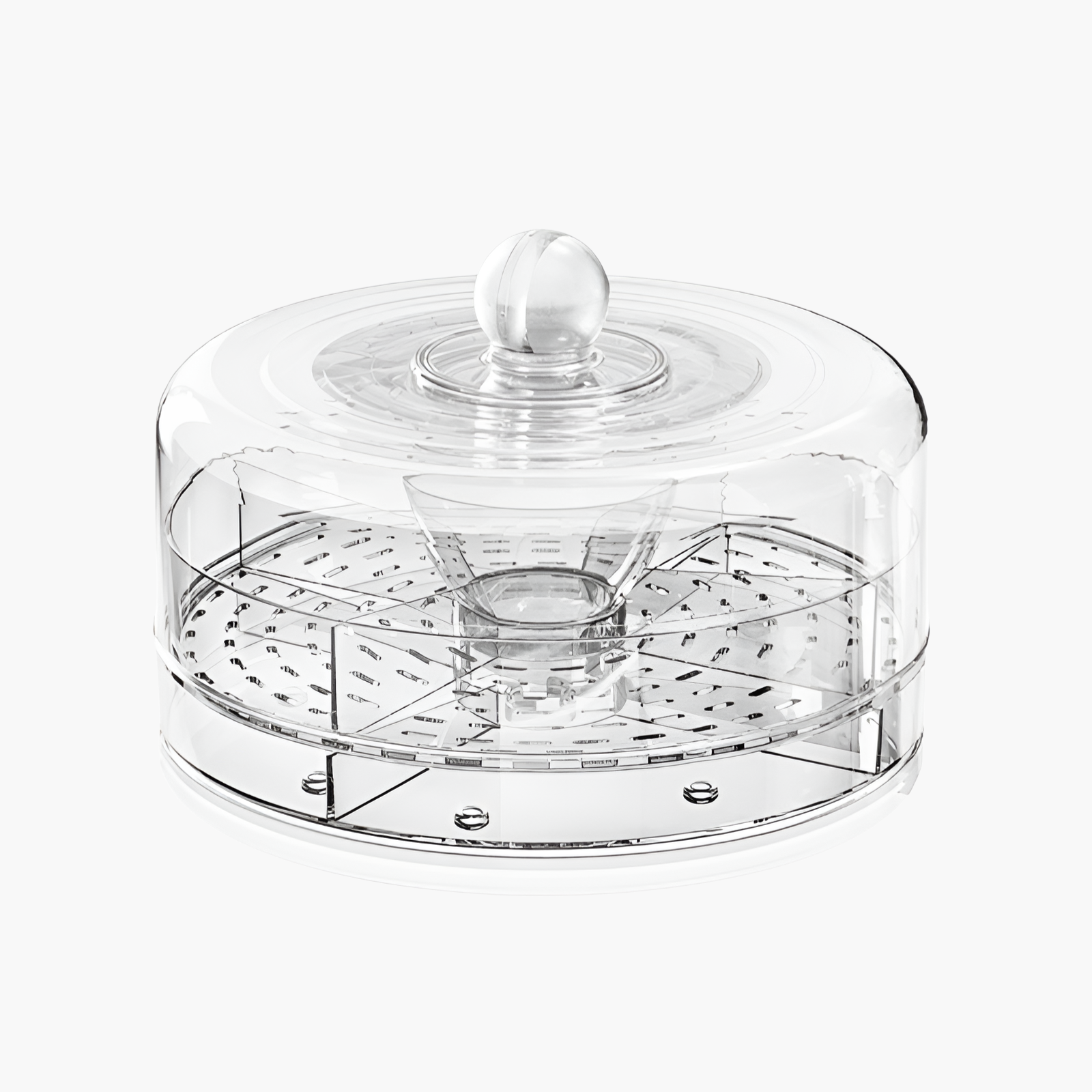 Multifunctional rotating storage box