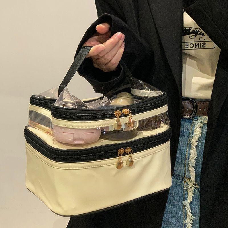 더블 지퍼 토트백