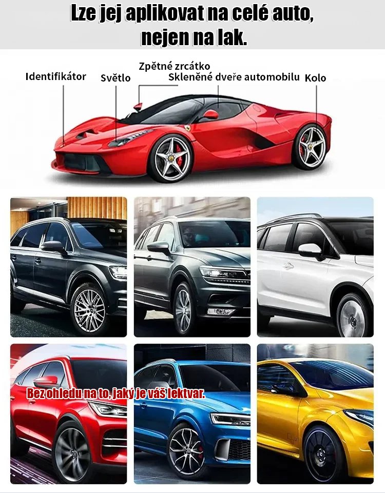 Vosk na opravu škrábanců a ochranný film na autosklo a karoserii