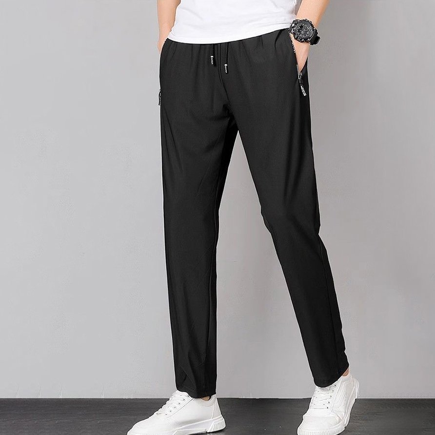 กางเกงผ้าไหมเย็นบางเบา แห้งเร็ว