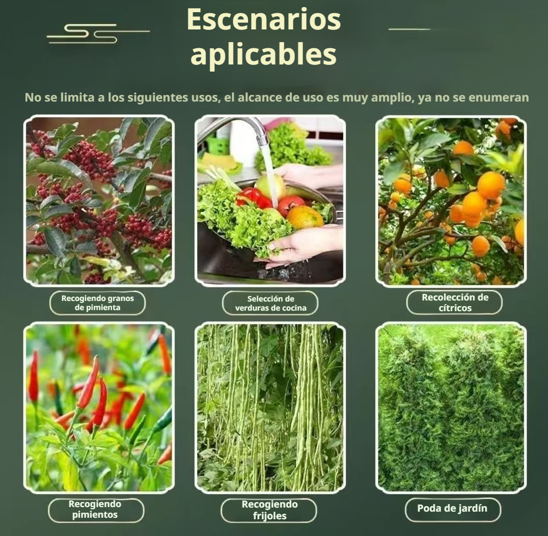Herramienta ergonómica para recolección de frutas