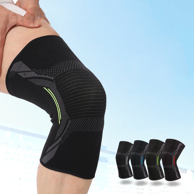 농구 미끄럼 방지 니트 무릎 통기 실리콘