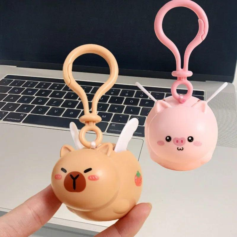 날 수 있는 카피바라 돌고래 토이 키링 비주얼 장신구 재미있고 활동적입니다.