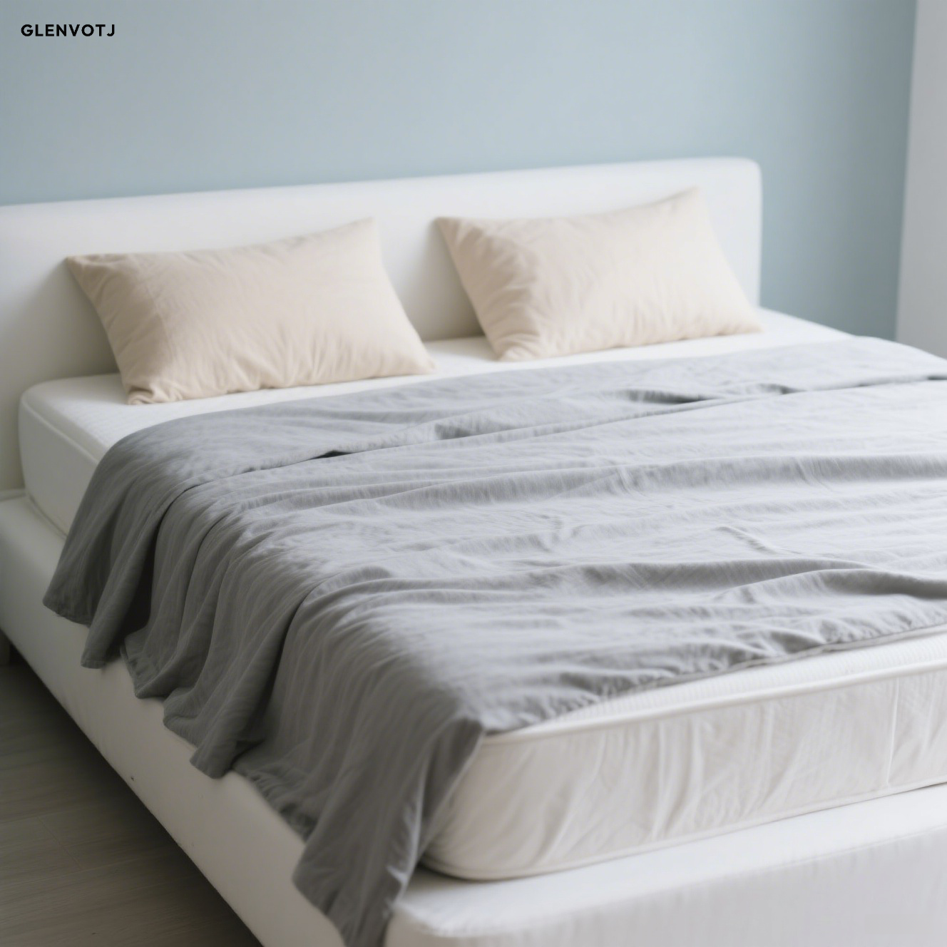 Lehký luxusní povlak na prošívanou přikrývku šedé barvy