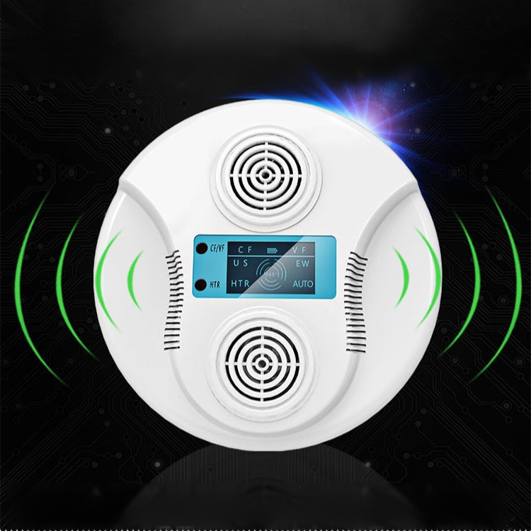 【電子超音波駆除機】周波数調整可能 液晶画面 時間使用　充電式