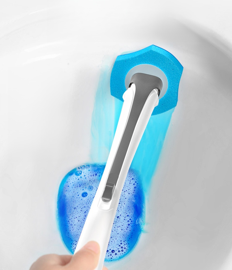 Einweg-Toilettenbürstenset für hygienische WC Reinigung