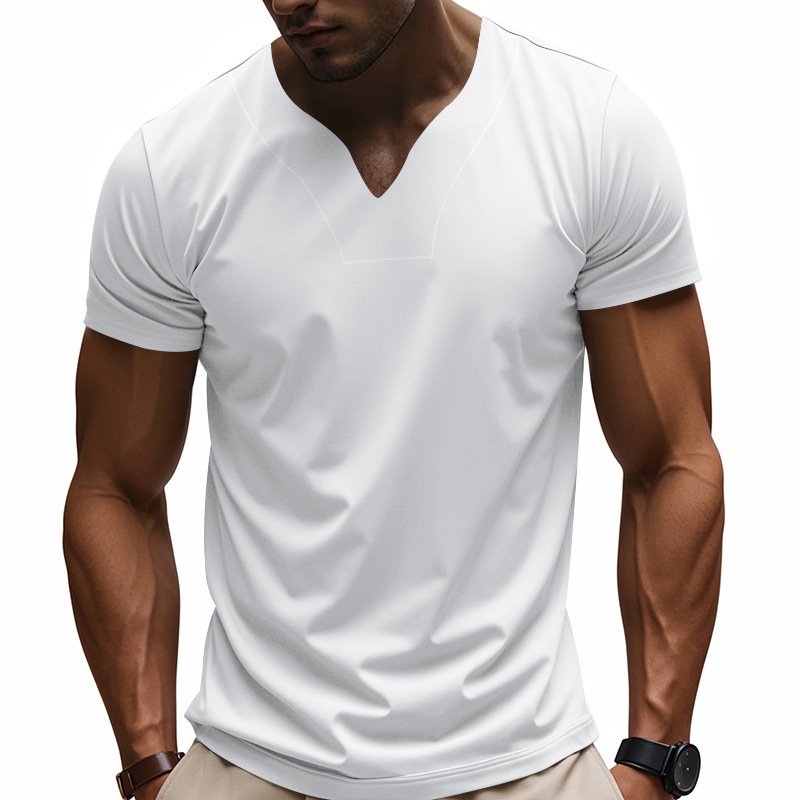 Krátké rukávy s rychleschnoucím výstřihem do V