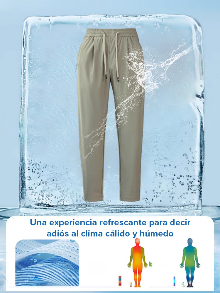 【Limitado 100 piezas】Pantalón largo de hielo transpirable y delgado con protección solar