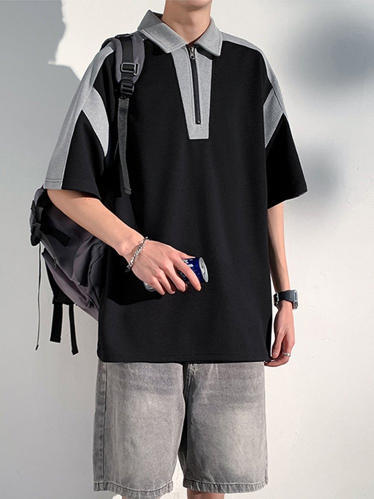 Volné ležérní kostkované polo