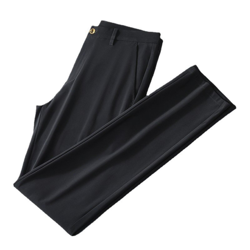 Pánské kalhoty z ledového hedvábí s luxusním vzhledem