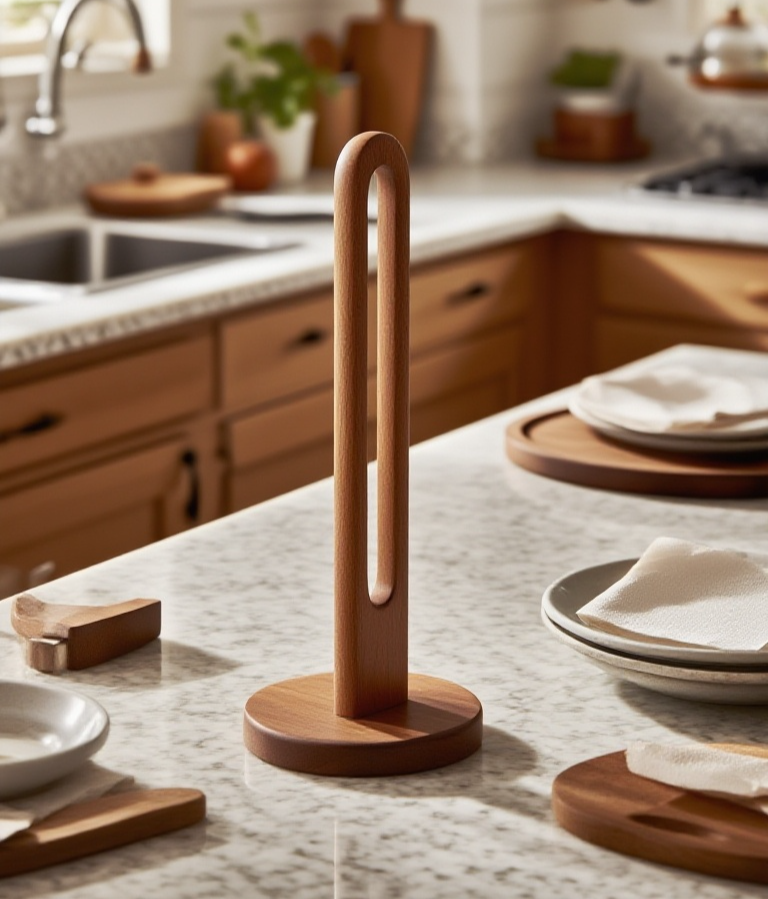 내구성 좋은 실목 입식 수납대 근접 이미지