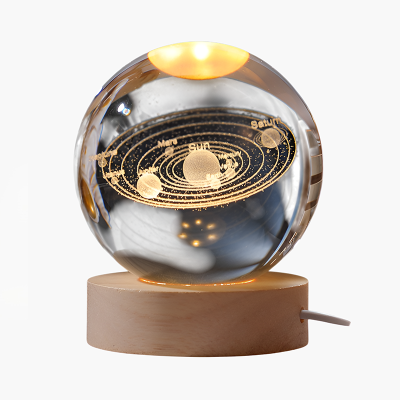 クリスタルボールの置物