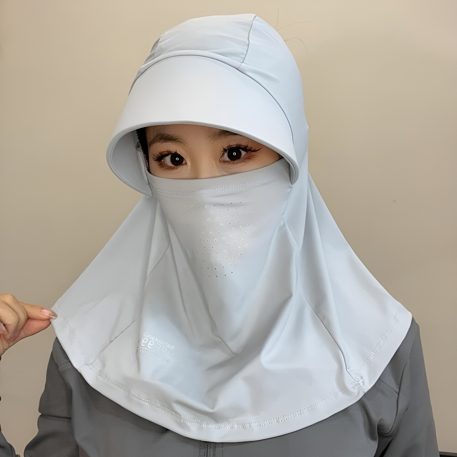 フルフェイスサンハット レディース 夏用サンハット 紫外線対策 アウトドア サイクリング ネックマスク サンハット クール感