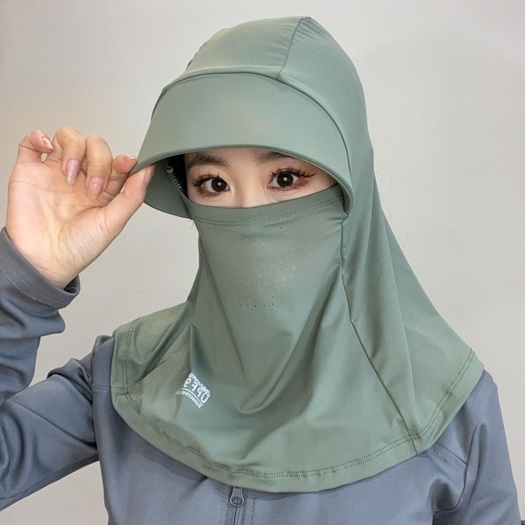 アウトドア向けクールサンハット ネックマスク付き