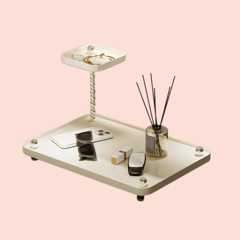 玄關多層收納置物架桌面小型免打孔塑膠收納架