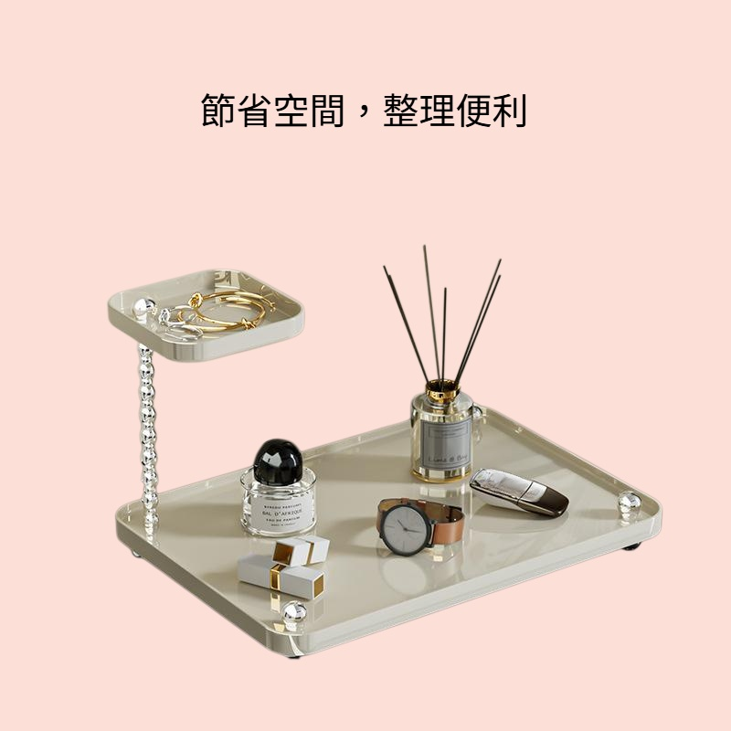 玄關多層收納置物架桌面小型免打孔塑膠收納架